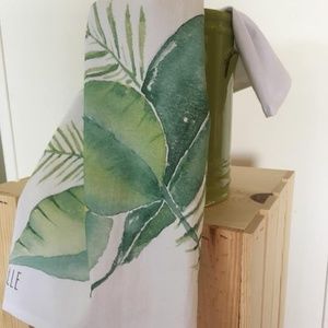 Original Watercolor Palms Cotton Flour Sack Towel
